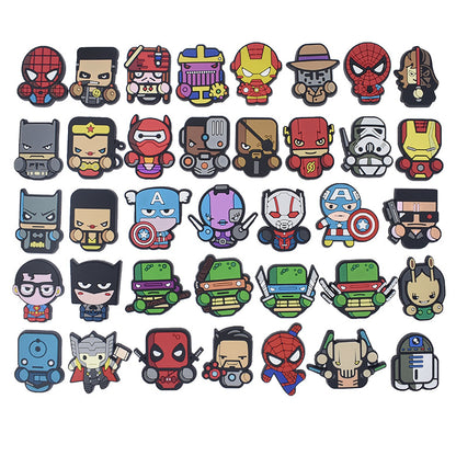 Avengers/super heros superman/spiderman/batman crocs sticker/charm/jibbitz/gibit 2